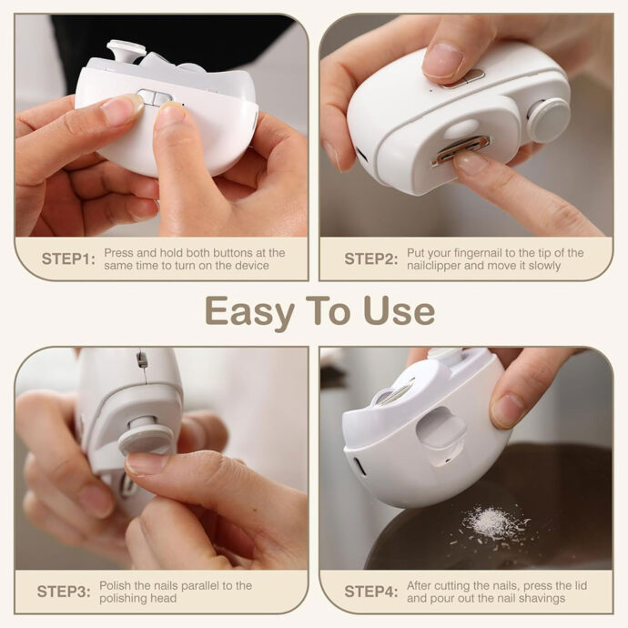 ⁦Coupe-Ongles Électrique Intelligent 2 en 1⁩ - الصورة ⁦4⁩