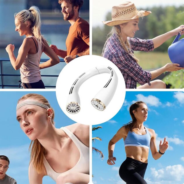 Ventilateur de Cou Intelligent – Refroidissement Mains Libres & Confort Premium