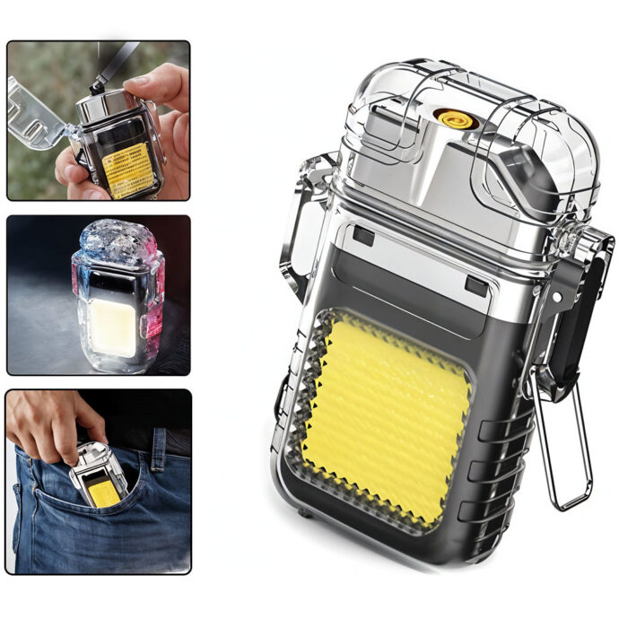 Lampe Torche & Briquet Plasma 2-en-1