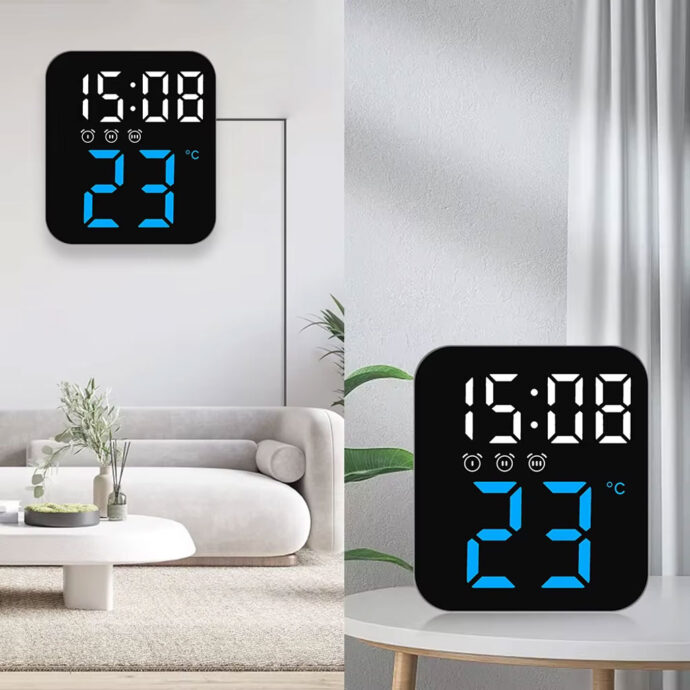 ⁦Horloge Numérique avec Réveil Intelligent⁩ - الصورة ⁦3⁩
