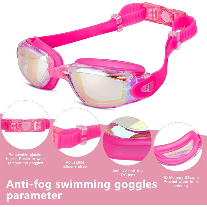 Lunettes de Natation Miroir Confort+ – Anti-Fuite & UV Protection