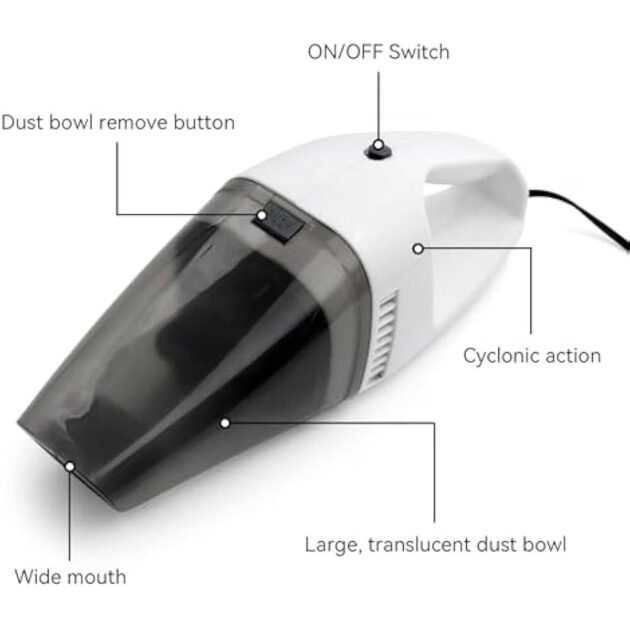 Aspirateur Voiture Ultra Puissant – Nettoyage Express et Sans Effort !
