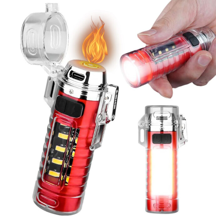 Lampe et Briquet Électrique Rechargeable USB