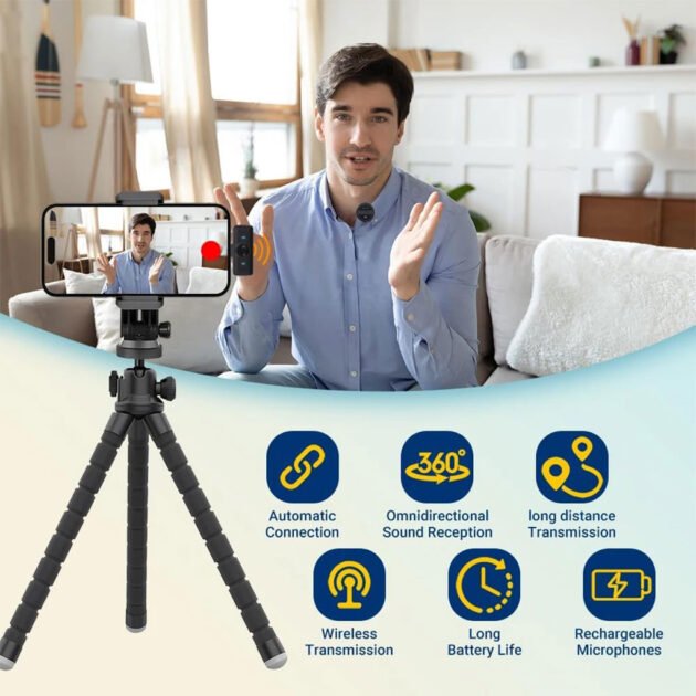 Microphones à Clipser Sans Fil – Son Clair & Connexion Instantanée