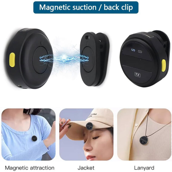 ⁦Microphones à Clipser Sans Fil – Son Clair & Connexion Instantanée⁩ - الصورة ⁦3⁩