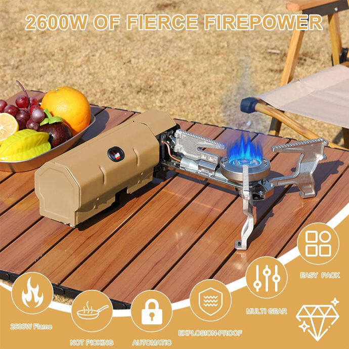 ⁦Réchaud à Gaz Pliable – Cuisine Facile en Plein Air⁩ - الصورة ⁦3⁩