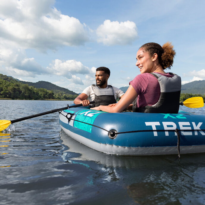 ⁦Ensemble de Bateau Hydro Force Trek X2 – Bateau Gonflable 2 Places avec Rames et Pompe⁩ - الصورة ⁦3⁩