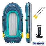 Ensemble de Bateau Hydro Force Trek X2 – Bateau Gonflable 2 Places avec Rames et Pompe