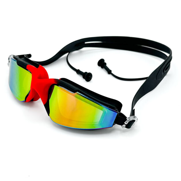 Lunettes de Natation Anti-Buée avec Bouchons d’Oreilles – Vision Claire et Confort Total