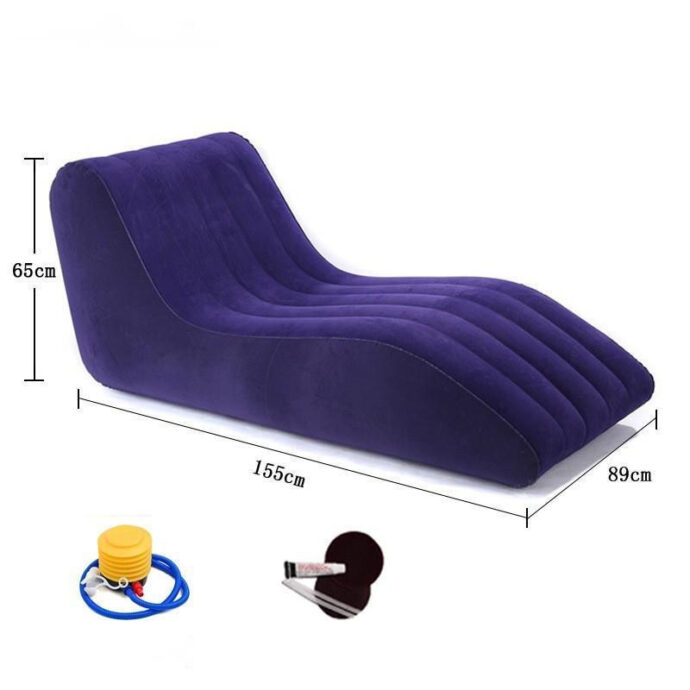 ⁦Canapé Gonflable Vague – Détente et Confort Ergonomique⁩ - الصورة ⁦2⁩