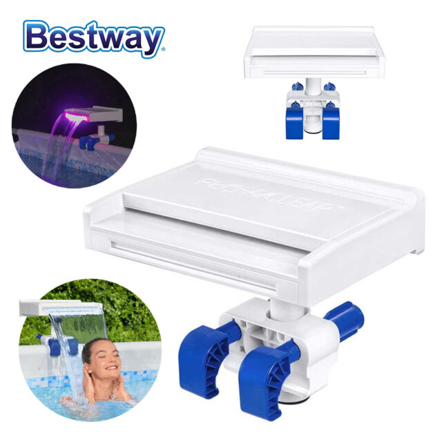 Cascade LED pour Piscine Hors Sol – Fontaine Relaxante à Lumières Multicolores