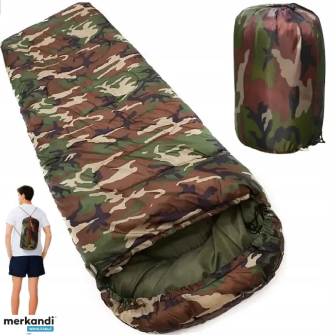 ⁦Sac de Couchage Camouflage – Confort Imperméable et Léger pour Camping⁩ - الصورة ⁦3⁩