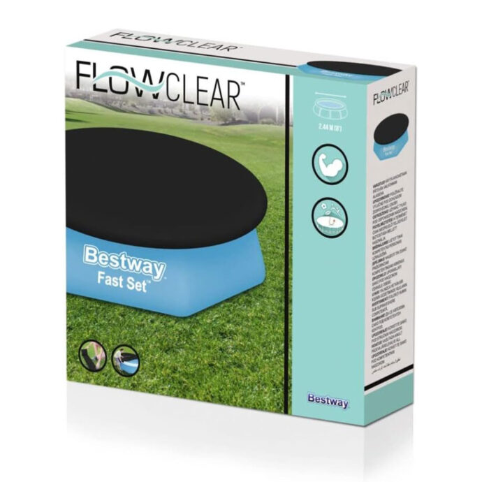 ⁦Grande bâche de piscine ronde 244 cm Bestway 58032⁩ - الصورة ⁦4⁩