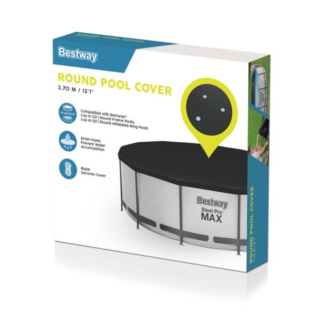Grande bâche de piscine ronde 370 cm Bestway 58037