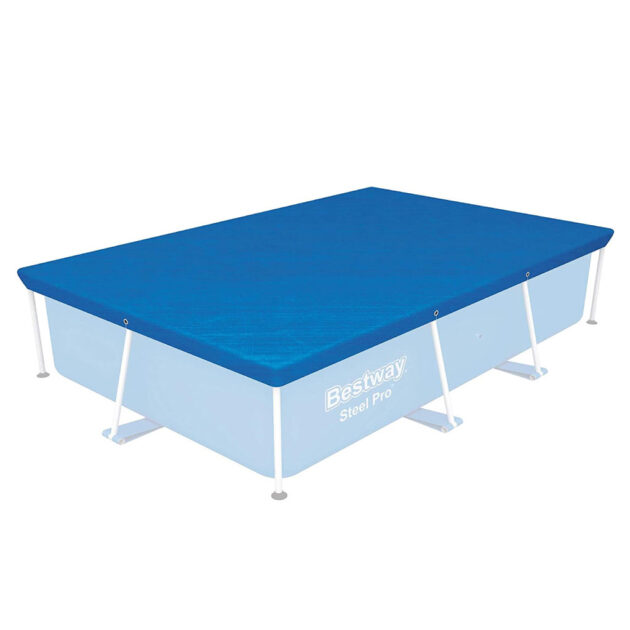 Grande bâche de piscine rectangulaire en polyéthylène 400 x 211 cm Bestway 58107