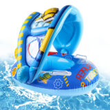 Bouée de natation gonflable pour bébé avec toit
