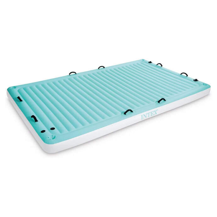 ⁦Matelas Flottante Intex Fiber-Tech – Plateforme Gonflable pour Famille & Amis⁩ - الصورة ⁦5⁩