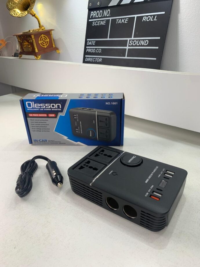 ⁦Onduleur de voiture USB Type-C Olesson 1661 220V/200W⁩ - الصورة ⁦7⁩