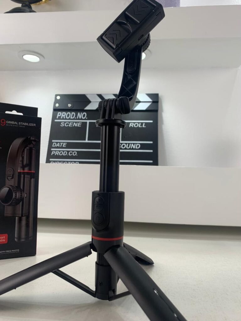 Perche Selfie 3en1 avec Stabilisateur et Télécommande Bluetooth