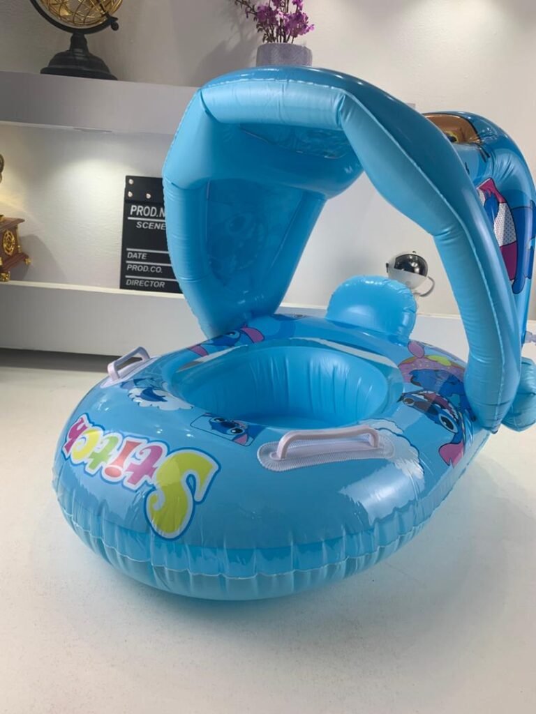 Bouée de natation gonflable pour bébé avec toit