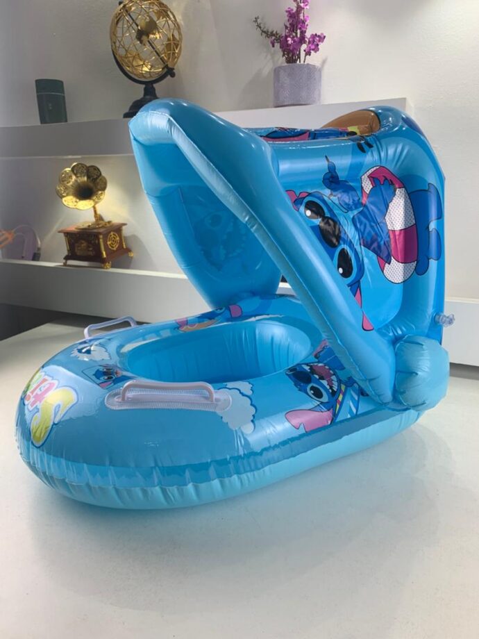 ⁦Bouée de natation gonflable pour bébé avec toit⁩ - الصورة ⁦4⁩