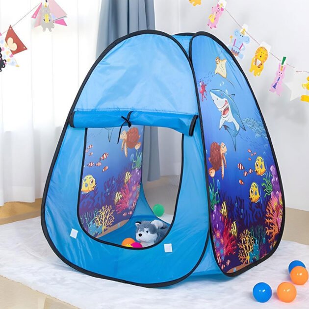 Tente Pop-Up pour Enfants avec Balles – Espace de Jeu Coloré et Amusant