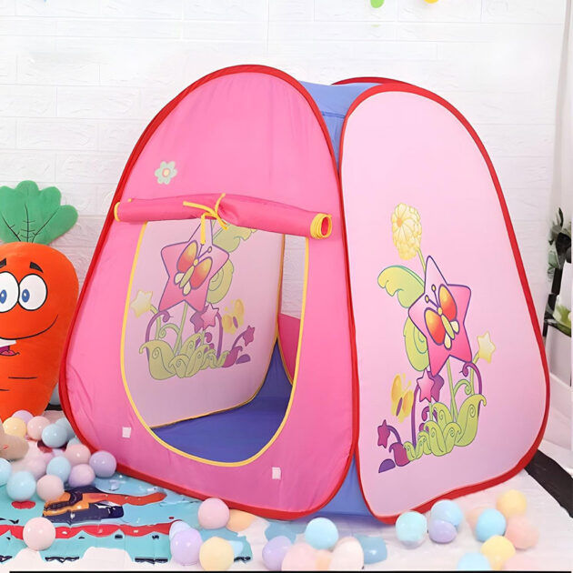 Tente Pop-Up pour Enfants avec Balles – Espace de Jeu Coloré et Amusant