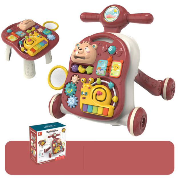 Trotteur 3en1 avec Musique et Lumières – Déambulateur Éducatif pour Bébé
