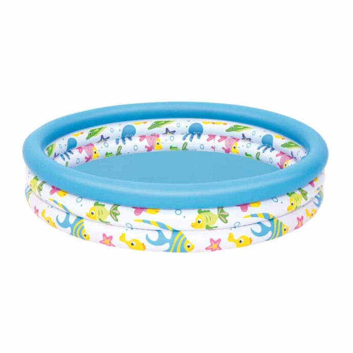 ⁦Piscine Gonflable Ronde Pour Enfants 122 x 25 cm – Simplicité et Fraîcheur⁩ - الصورة ⁦4⁩