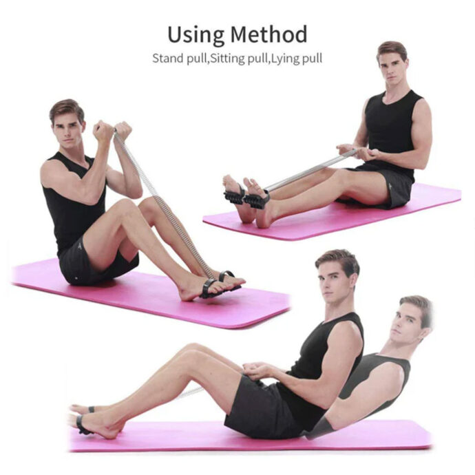 ⁦Bande de Résistance à Pédale avec Ressort – Renforcement Musculaire Multifonction⁩ - الصورة ⁦7⁩