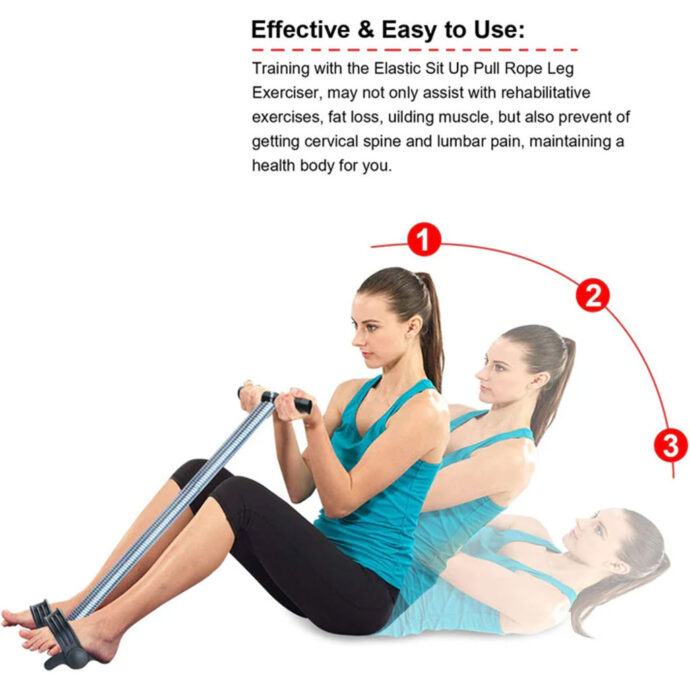 ⁦Bande de Résistance à Pédale avec Ressort – Renforcement Musculaire Multifonction⁩ - الصورة ⁦3⁩