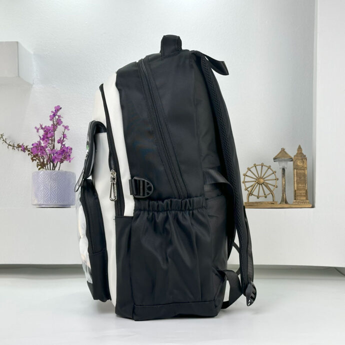⁦Sac à Dos Scolaire Kawaii BoShiKai NOIR – Le style coréen mignon pour les enfants !⁩ - الصورة ⁦7⁩