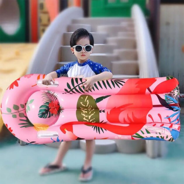 Flotteur Gonflable pour Piscine – Pliable, Design Confort, PVC Épais 105×54 cm