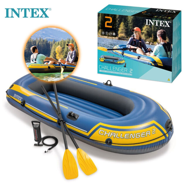Bateau Gonflable Challenger™ 2 pour 2 Adultes avec Rames et Pompe – Intex