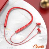Écouteurs Bluetooth Intra-Auriculaires Tour de Cou Étanche Orange DUNTH DU-B282 – Sans Fil