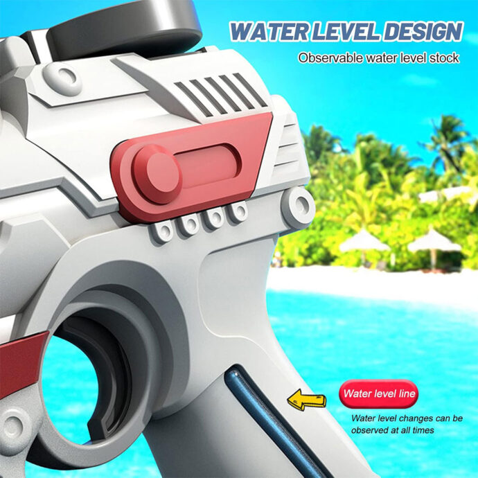 ⁦Pistolet à Eau Électrique Rechargeable 200ml – Longue Portée pour Enfants et Adultes⁩ - الصورة ⁦4⁩