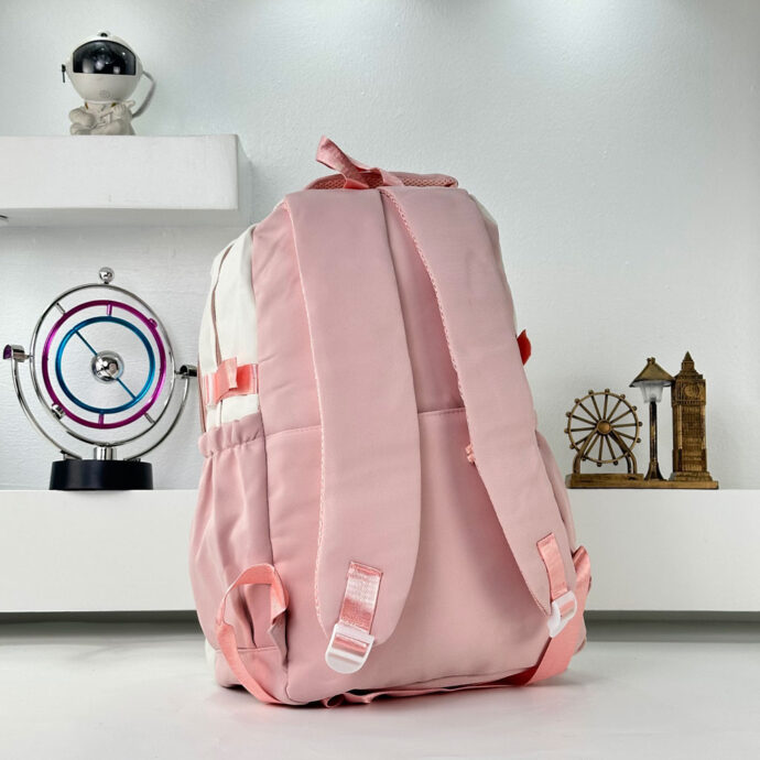 ⁦Sac à Dos Décontracté Style Milkshake Unisexe  – Rose⁩ - الصورة ⁦7⁩