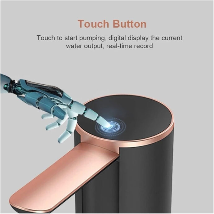 ⁦Pompe à Eau Numérique Pliable V3 – Distributeur USB Rechargeable 1800mAh⁩ - الصورة ⁦4⁩