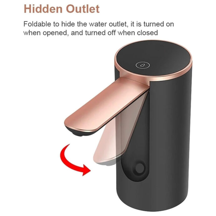 ⁦Pompe à Eau Numérique Pliable V3 – Distributeur USB Rechargeable 1800mAh⁩ - الصورة ⁦5⁩