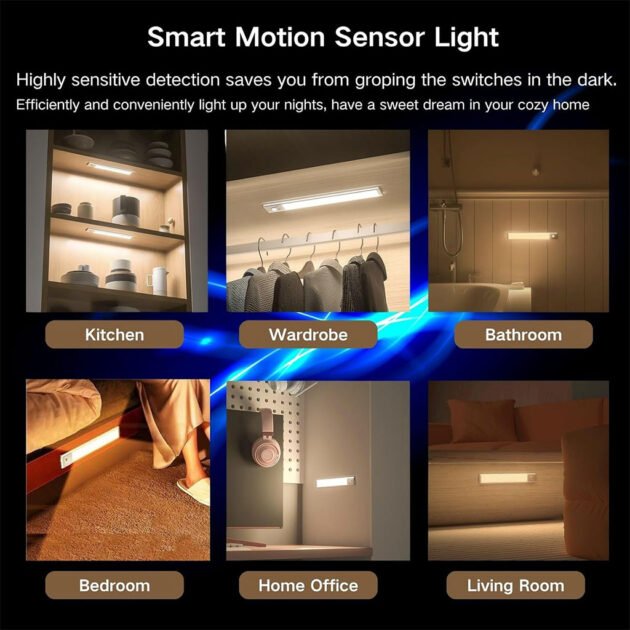 Lampe LED Rechargeable Détecteur Mouvement 3 Modes HY-2012