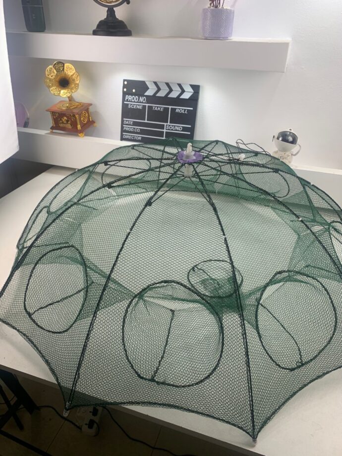 ⁦Piège à Filet de Pêche Pliable à 10 Entrées – Pour Crabes, Écrevisses et Poissons⁩ - الصورة ⁦6⁩