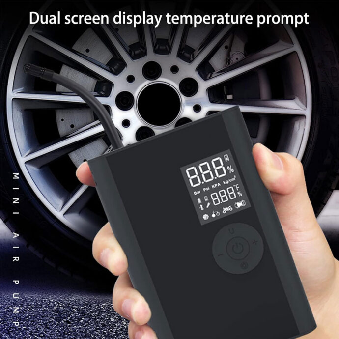 ⁦Mini Pompe à Air 150 PSI – Rechargeable et Multifonction⁩ - الصورة ⁦4⁩