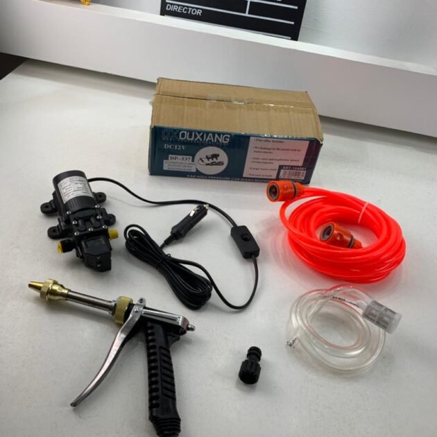 Nettoyeur Haute Pression 130 PSI – Kit de Lavage Portable 12V pour Voiture