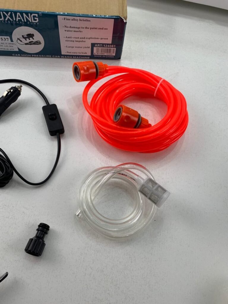 Nettoyeur Haute Pression 130 PSI – Kit de Lavage Portable 12V pour Voiture