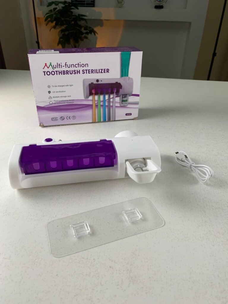 Stérilisateur & Porte-Brosse à Dents 2en1 – Hygiène Intelligente