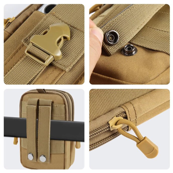 ⁦Pochette Tactique MOLLE Ceinture – Polyvalente, Durable et Légère pour Outdoo⁩ - الصورة ⁦4⁩