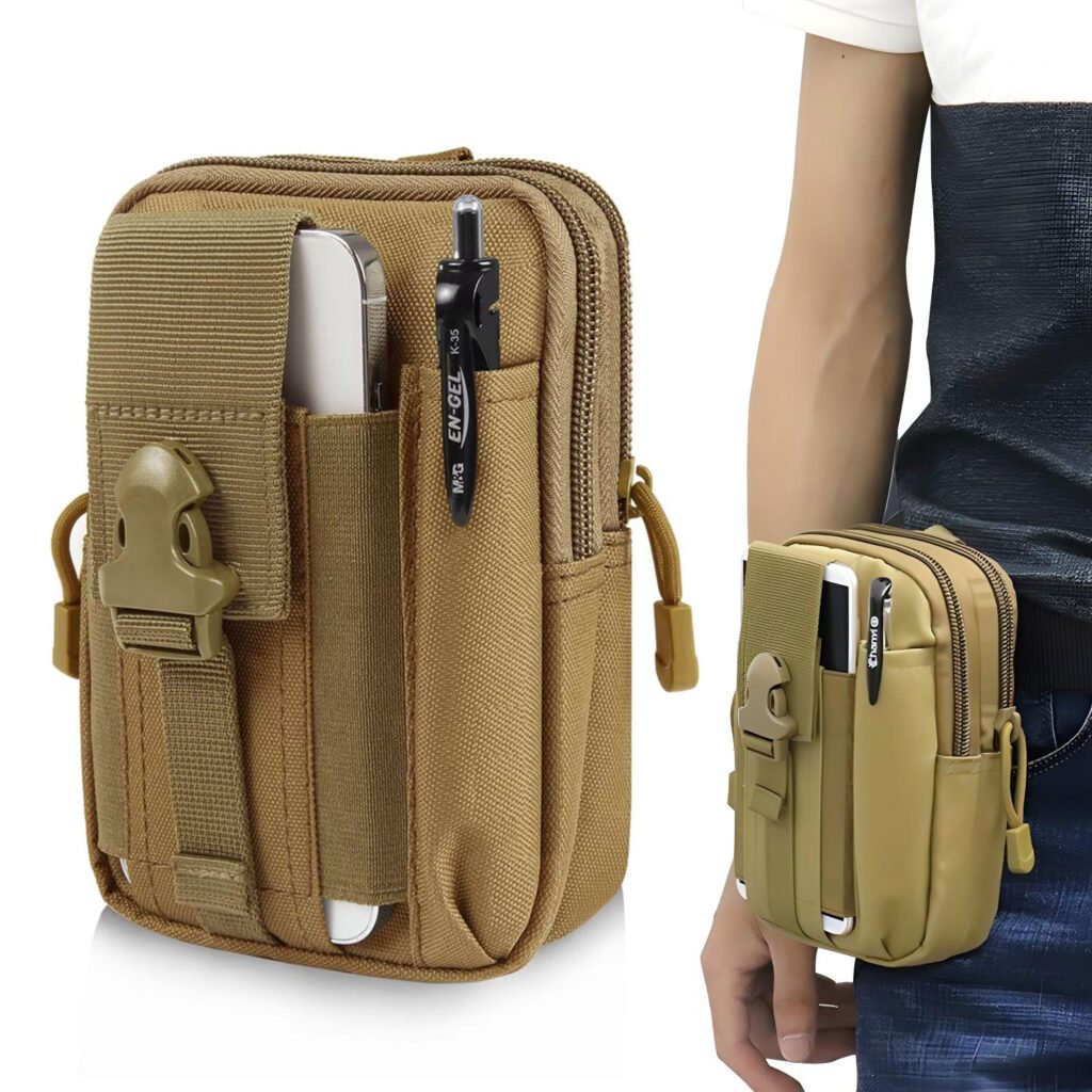 Pochette Sac Banane Multifonction avec Support Téléphone