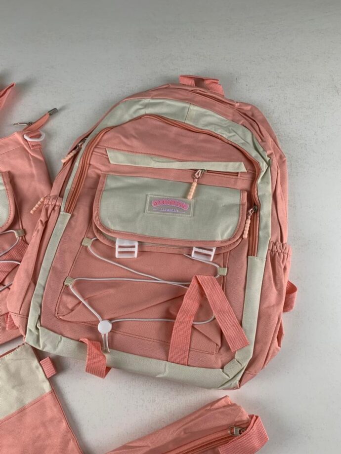 ⁦Ensemble sac à dos Kawaii GUORANCHAO  4 pièces pour adolescents – Rose⁩ - الصورة ⁦3⁩