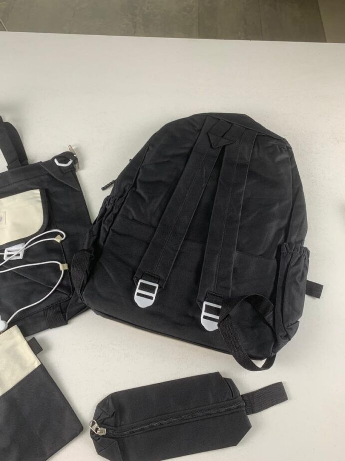 ⁦Ensemble sac à dos Kawaii GUORANCHAO  4 pièces pour adolescents – Noir⁩ - الصورة ⁦5⁩
