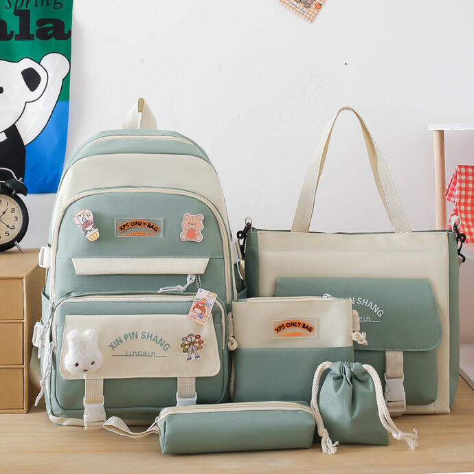 Ensemble 4Pcs Sacs Kawaii vert GUORANCHAO – Confortable